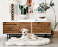 Faux Fur Dog Bed - furryfriendsfurnishingsco